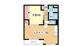 大阪府豊中市長興寺南3【マンション】の間取り