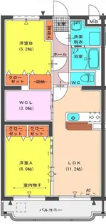 La Vie Bell Takeda(ラヴィベール竹田)【4階】の間取り