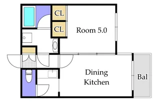 フォーラム伊島【1階】の間取り