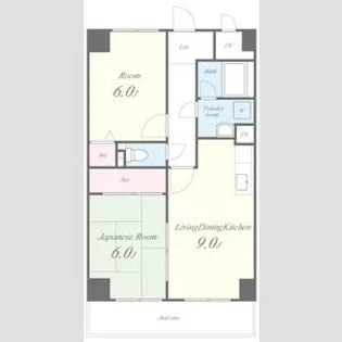 ヴィラシャトー【3階】の間取り