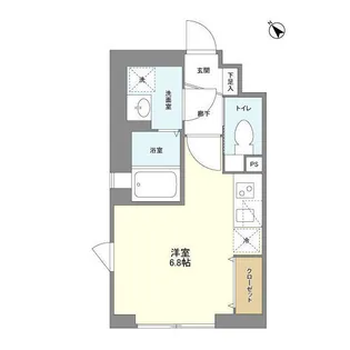 NTPRレジデンス武蔵小山WEST【2階】の間取り