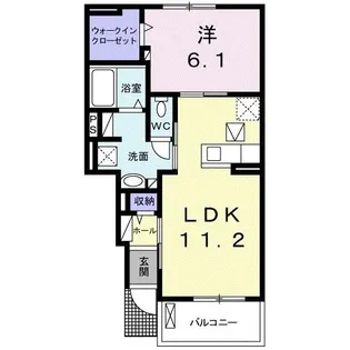 ラディアI【1階】の間取り