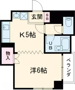 七福マンション 八幡町【6階】の間取り