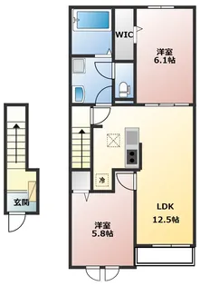 ヒカルサ稲美天満I【2階】の間取り