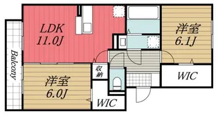 千葉県市原市五井【アパート】の間取り