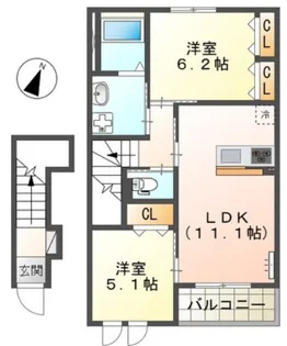 CORNIOLO【2階】の間取り