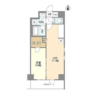 L・BASE押上South【3階】の間取り