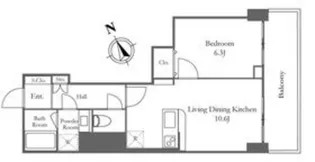 リバーシティ21新川【20階】の間取り