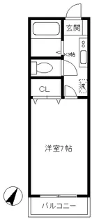 メゾンミナミ【2階】の間取り