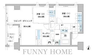 東京都世田谷区砧2【マンション】の間取り