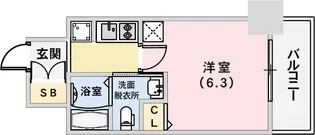 エステムプラザ神戸三宮ルクシア【2階】の間取り