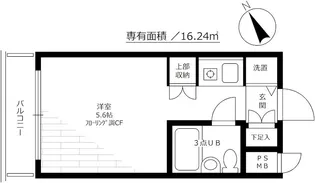 パルム日吉【1階】の間取り