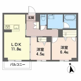 Aristio【1階】の間取り