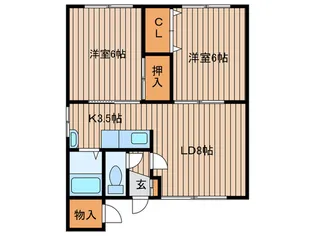コ-ポファミリ-【2階】の間取り