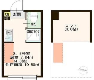 ハーモニーテラス春日町II【1階】の間取り