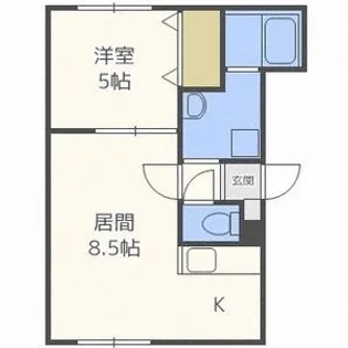 CERISIER新琴似【2階】の間取り