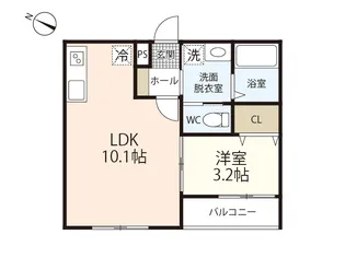 ViVi廿日市【2階】の間取り