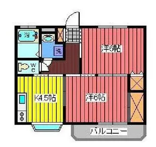 アバンサールプリモ【1階】の間取り