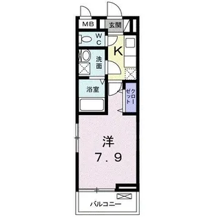 ベル デーア【3階】の間取り