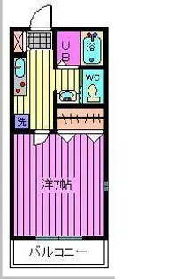 ホリーパレス南浦和【2階】の間取り