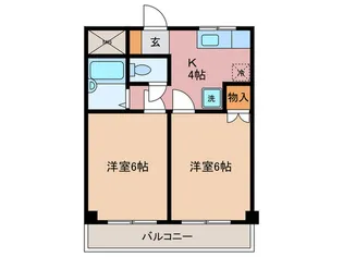 ドミール長瀬【3階】の間取り