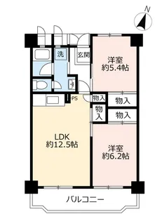 UR豊成【8階】の間取り