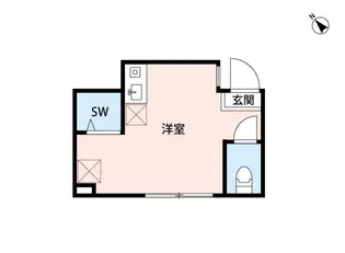 東武東上線 上板橋 志村三丁目 敷礼無 バストイレ別 ネット代込み【1階】の間取り