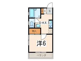 メゾンストリーム【2階】の間取り