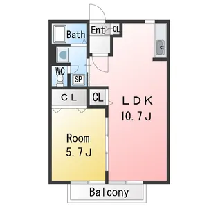 パストラール【1階】の間取り