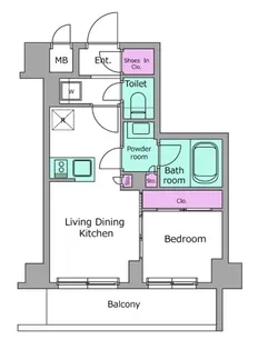 レジディア高田馬場【6階】の間取り
