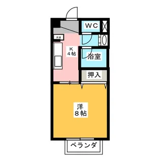 サープラスワンジュネス【1階】の間取り