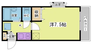 キャンパスヒルズ鈴蘭台【1階】の間取り
