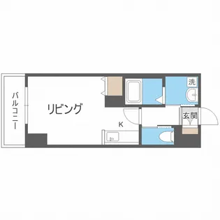 アルファスクエア北15条【8階】の間取り