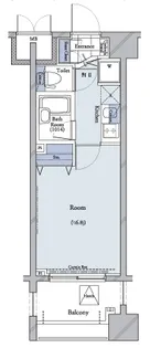 コンシェリア・デュー代々木公園【8階】の間取り
