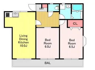 ツクバハイツ【3階】の間取り