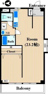 アルデール新城【3階】の間取り
