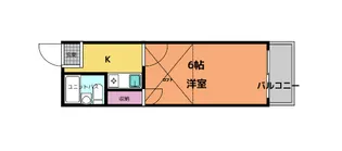 法蓮町第3マンション【2階】の間取り