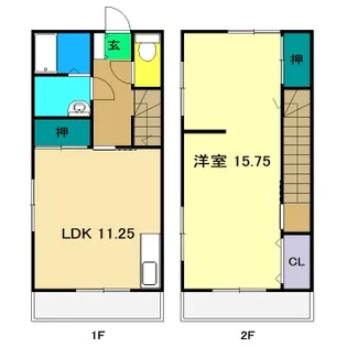 バース瀬戸【1階】の間取り