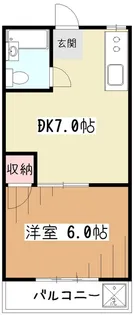 鹿間ハイツ【2階】の間取り