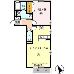 ロイヤルタウンおがせ【2階】の間取り