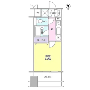 プロスペクト・グラーサ広尾【13階】の間取り