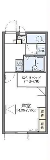 レオパレス蓬莱館【2階】の間取り