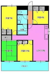 プレジデント水前寺【11階】の間取り