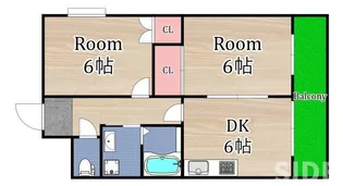 メゾンソフィール【3階】の間取り