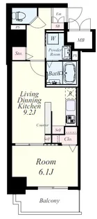 エスペランサ大橋II【6階】の間取り