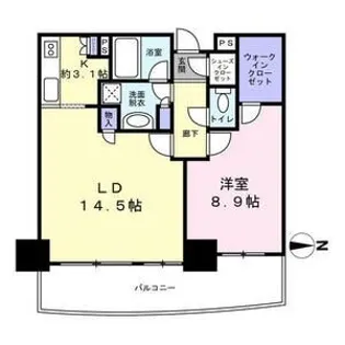 クレッセント川崎タワー【28階】の間取り