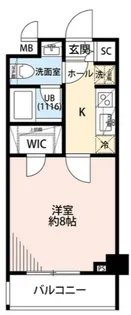 プレール・ドゥーク大山駅前【6階】の間取り