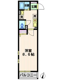 Alerte池上(アレルト池上)【1階】の間取り