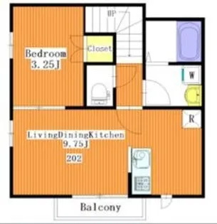 ファイネス梅田B棟【2階】の間取り