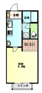 ステージ通町A【1階】の間取り